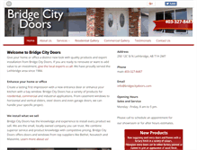 Tablet Screenshot of bridgecitydoors.com